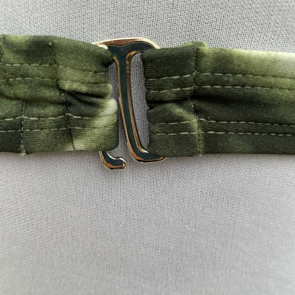 3/$20 Mossimo high neck army olive green bikini top size small - Picture 7 of 12